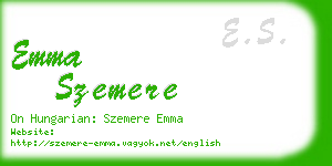 emma szemere business card